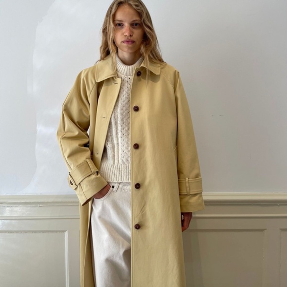 ISO: SKALL STUDIO Macy Cotton Trench Coat in Yellow - Picture 4 of 4